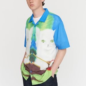 Lazy Oaf x Ricardo Passaporte Kitty Bowling Shirt
